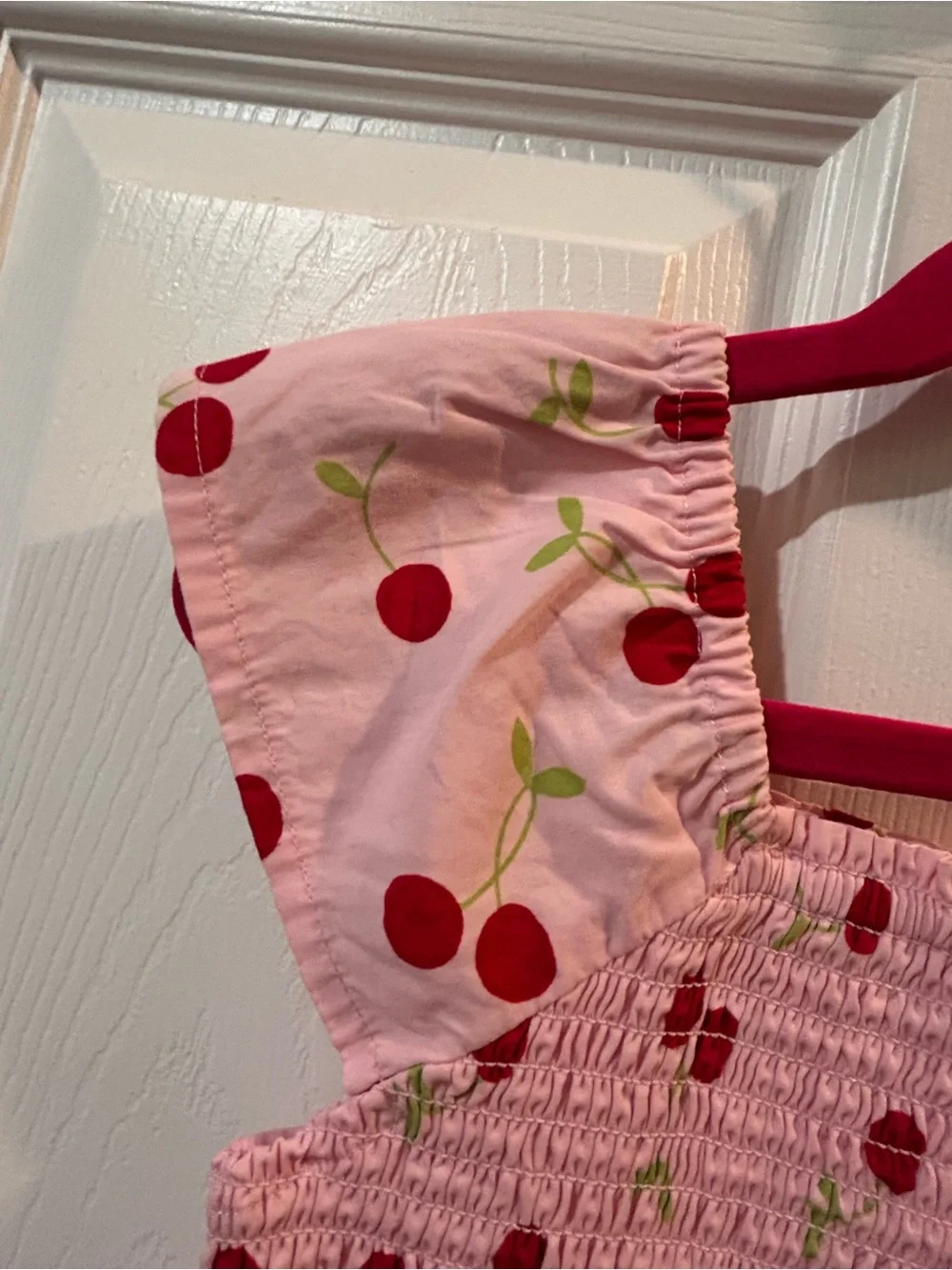 Gymboree Girls Simple Pink Cherry Print Top - Size 8